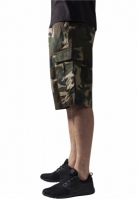 Pantalon cargo cu tur lasat wood camuflaj Urban Classics