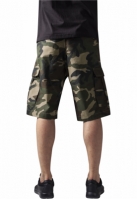 Pantalon cargo cu tur lasat wood camuflaj Urban Classics