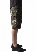 Pantalon cargo cu tur lasat wood camuflaj Urban Classics