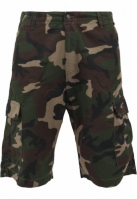 Pantalon cargo cu tur lasat wood camuflaj Urban Classics