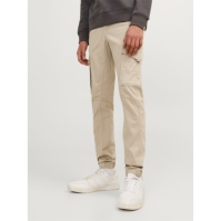 Pantaloni Cargo Jack and Jones Paul Flake Slim Stretch cu mansete pentru copii bej