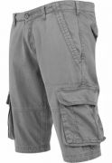 Pantaloni cargo scurti gri inchis Urban Classics