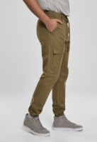 Pantaloni cargo sport cu buzunar in fata oliv Urban Classics