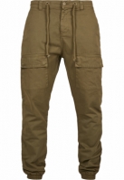 Pantaloni cargo sport cu buzunar in fata oliv Urban Classics