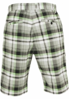 Pantaloni casual scurti alb negru Urban Classics verde deschis