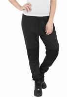 Pantaloni jogging scuba cu plasa la genunchi negru Urban Classics