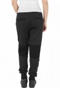 Pantaloni jogging scuba cu plasa la genunchi negru Urban Classics