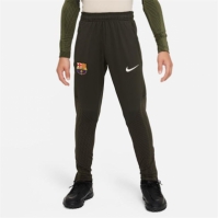 Pantaloni de trening Nike Barcelona Strike 2023 2024 Juniors bej alb