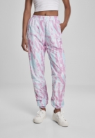 Pantaloni de trening Tie Dye pentru Femei albastru roz Urban Classics