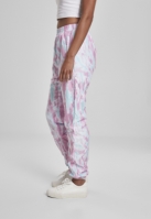 Pantaloni de trening Tie Dye pentru Femei albastru roz Urban Classics