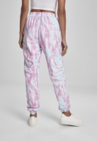 Pantaloni de trening Tie Dye pentru Femei albastru roz Urban Classics