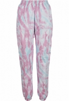 Pantaloni de trening Tie Dye pentru Femei albastru roz Urban Classics