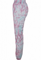 Pantaloni de trening Tie Dye pentru Femei albastru roz Urban Classics