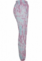 Pantaloni de trening Tie Dye pentru Femei albastru roz Urban Classics