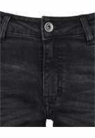 Pantaloni Denim cu siret Skinny pentru Femei negru washed Urban Classics