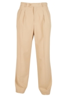 Pantaloni Double Pleated bej Urban Classics