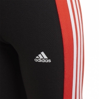 Pantaloni For Adidas Yg Lin 3s Tight negru And rosu GD6214 pentru Copii