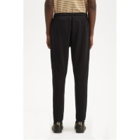 Pantaloni FRED PERRY Fred Cheq Tape barbati negru