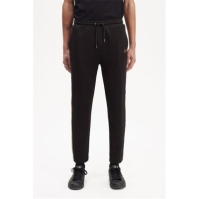 Pantaloni FRED PERRY Fred Cheq Tape barbati negru