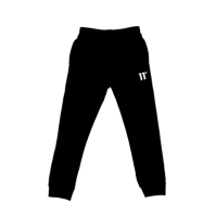 Pantaloni jogging 11 Degrees Piped - negru / Limeade pentru copii verde lime