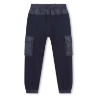 Pantaloni jogging Boss Boss Logo copii bleumarin