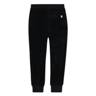 Pantaloni jogging Boss catifea Monogram Juniors negru 09b