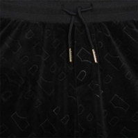 Pantaloni jogging Boss catifea Monogram Juniors negru 09b