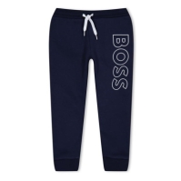 Pantaloni jogging Boss cu imprimeu mare pentru Bebelusi bleumarin