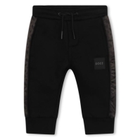 Pantaloni jogging Boss Logo pentru Bebelusi negru 09b