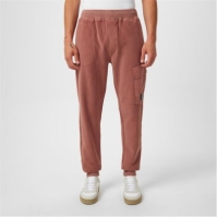 Pantaloni jogging CP COMPANY Reversed Emerized rosu wood