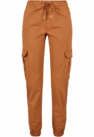 Pantaloni jogging cu talie inalta Cargo pentru Femei maro Urban Classics