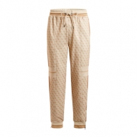 Pantaloni jogging Guess Marshall bej alb