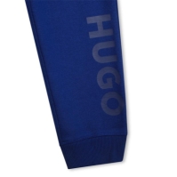 Pantaloni jogging HUGO Logo pentru copii albastru