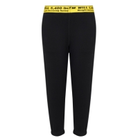 Pantaloni jogging OFF alb Industrial pentru baieti negru galben