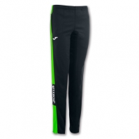 Pantaloni lungi Joma Championship Iv negru-fluor verde pentru Femei fosforescent