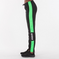 Pantaloni lungi Joma Championship Iv negru-fluor verde pentru Femei fosforescent