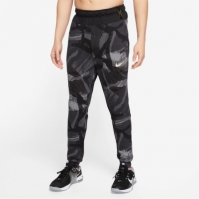 Pantaloni Nike Dri-FIT Camo conici Fitness pentru Barbati negru gri