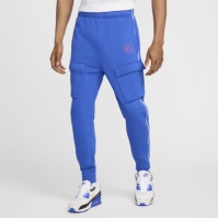 Pantaloni Nike NSW SW AIR CARGO FLC BB albastru inchis roz