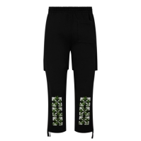 Pantaloni OFF alb Off Dble pentru barbati negru verde