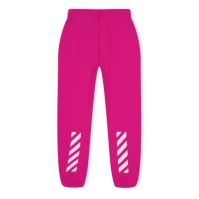 Pantaloni OFF alb Off Sweat copii fucsia