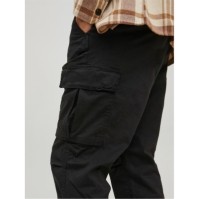 Pantaloni Pantaloni cargo Jack and Jones negru