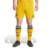 Pantaloni scurti adidas Real Madrid Away 2024 2025 pentru adulti portocaliu