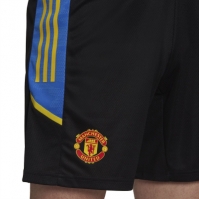 Pantaloni scurti antrenament adidas Manchester United European 2021 2022 negru