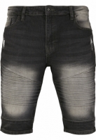 Pantaloni scurti blugi Biker negru Southpole