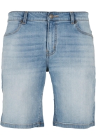 Pantaloni scurti Blugi Relaxed Fit deschis washed Urban Classics albastru