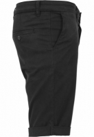 Pantaloni scurti chino stretch negru Urban Classics