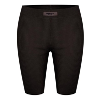 Pantaloni scurti ciclism FEAR OF GOD ESSENTIALS Ribbed off negru