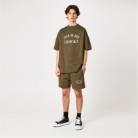 Pantaloni scurti FEAR OF GOD ESSENTIALS bumbac Logo verde