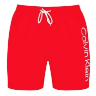 Pantaloni scurti inot Calvin Klein cu imprimeu mare rosu