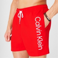 Pantaloni scurti inot Calvin Klein cu imprimeu mare rosu